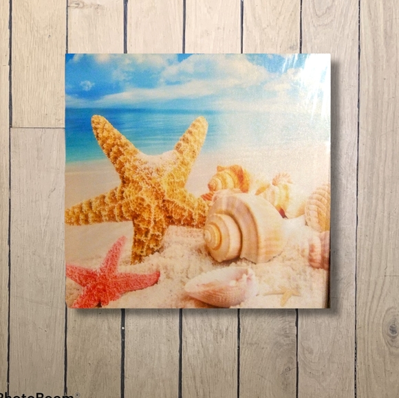 Set of 3 Canvas Beach Scene Wall Art New in Box - Picture 2 of 6